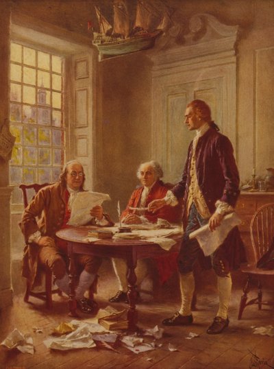 Escribiendo la Declaración de Independencia de Jean Leon Gerome Ferris