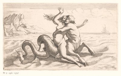 Tritón secuestra a una mujer de Jean Lepautre (attributed to)