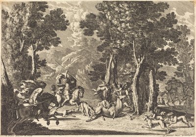 Caza de ciervos de Jean Lepautre