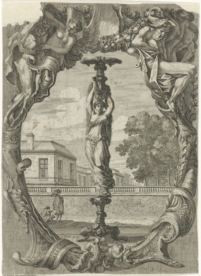 porta vela Portavelas en marcos ornamentales (título de la serie) de Jean Lepautre