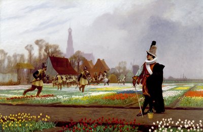 La locura de los tulipanes de Jean Leon Gerome