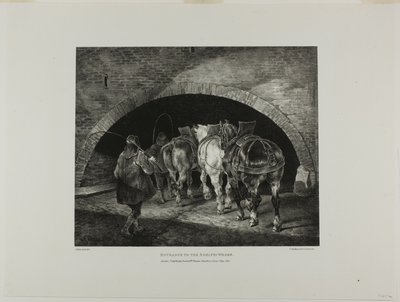 Entrance to the Adelphi Wharf, lámina 11 de Various Subjects Drawn from Life and on Stone (The English Suite) de Jean Louis André Théodore Géricault