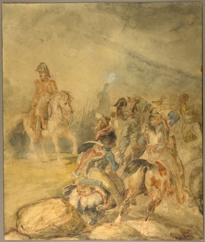 General del Primer Imperio dando órdenes de carga a su caballería de Jean Louis André Théodore Géricault