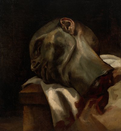 Cabeza de un guillotinado de Jean Louis André Théodore Géricault