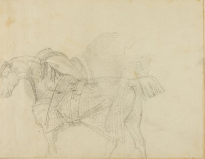 Caballo con manta de Jean Louis André Théodore Géricault