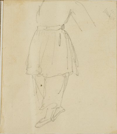 Parte inferior de una figura en ropa de trabajo de Jean Louis André Théodore Géricault