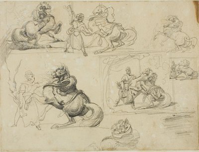 Estudios de Jean Louis André Théodore Géricault