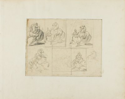 Estudios de Jean Louis André Théodore Géricault
