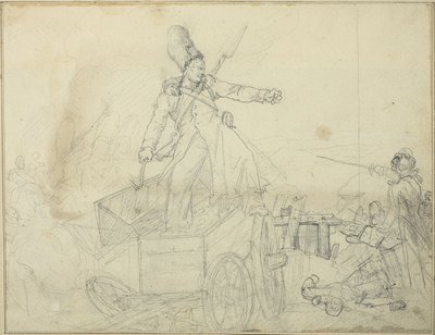 Estudio para cajón de artillería de Jean Louis André Théodore Géricault