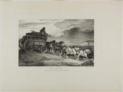 The Coal Wagon, lámina 7 de Various Subjects Drawn from Life and on Stone (The English Suite) de Jean Louis André Théodore Géricault