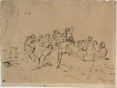 El rescate de los supervivientes de la Balsa de la Medusa de Jean Louis André Théodore Géricault