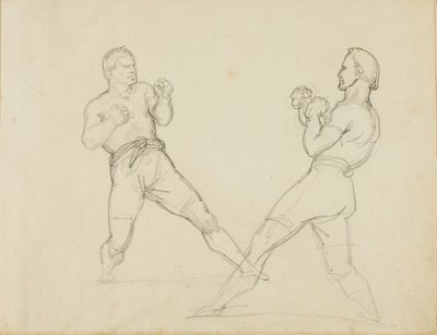 Combate entre dos boxeadores de Jean Louis André Théodore Géricault
