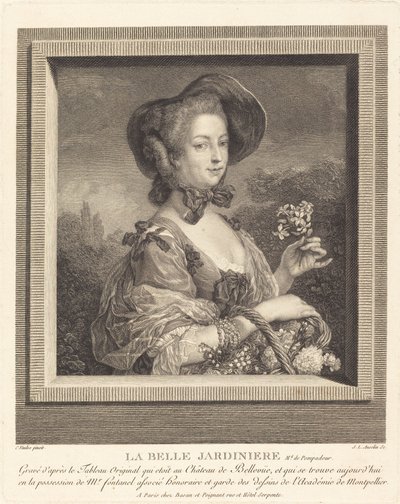 La Marquesa de Pompadour en belle jardiniere de Jean Louis Anselin