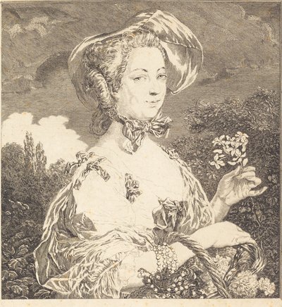 La Marquesa de Pompadour en belle jardiniere de Jean Louis Anselin
