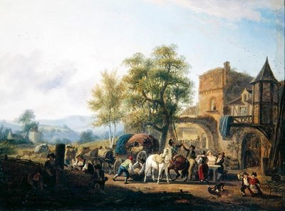 Descanso ante una Posada de Jean Louis De Marne