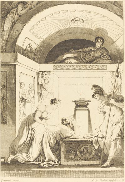 La matrona de Éfeso de Jean Louis Delignon and Antoine Jean Duclos after Jean Honoré Fragonard