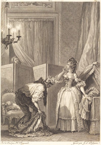 El cornudo golpeado y contento de Jean Louis Delignon and Antoine Jean Duclos after Jean Honoré Fragonard