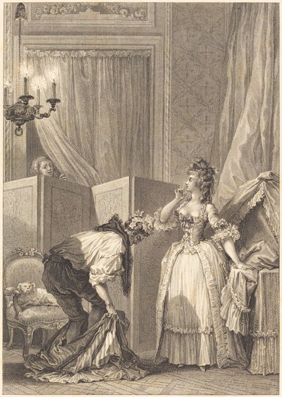 El cornudo golpeado y contento de Jean Louis Delignon and Antoine Jean Duclos after Jean Honoré Fragonard