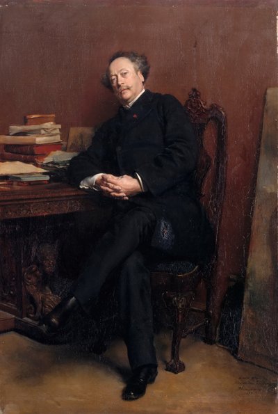 Alexandre Dumas, hijo 1824-1895 de Jean Louis Ernest Meissonier