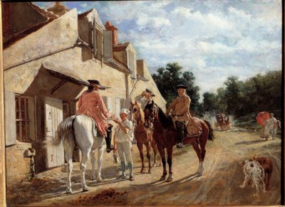 Au Tourne-bride, también conocido como Tournebride en bois de Saint-Germain de Jean Louis Ernest Meissonier