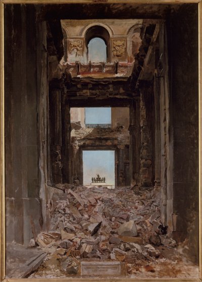 Francés: Ruines des Tuileries de Jean-Louis Ernest Meissonier