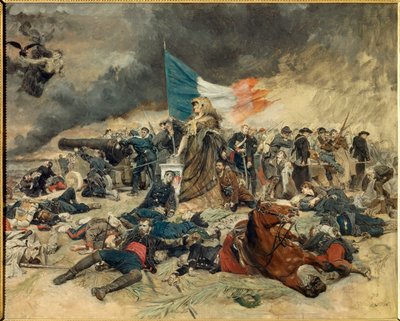 El Sitio de París (1870-1871), alegoría de París sitiado por los prusianos de Jean Louis Ernest Meissonier