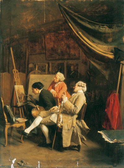 Los Pintores Aficionados de Jean Louis Ernest Meissonier