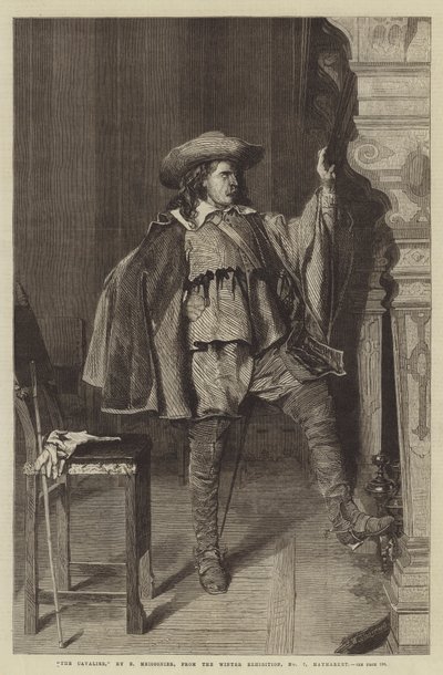 El caballero, de la Exposición de Invierno, No 7, Haymarket de Jean Louis Ernest Meissonier