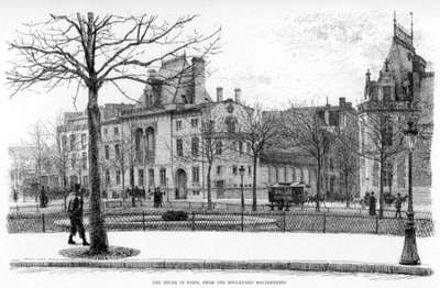 La Casa en París, desde el Boulevard Malesherbes, c1880-1882 de Jean Louis Ernest Meissonier