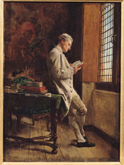El lector de blanco, 1857 de Jean Louis Ernest Meissonier
