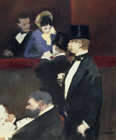 Un palco en la ópera, c.1880 de Jean Louis Forain