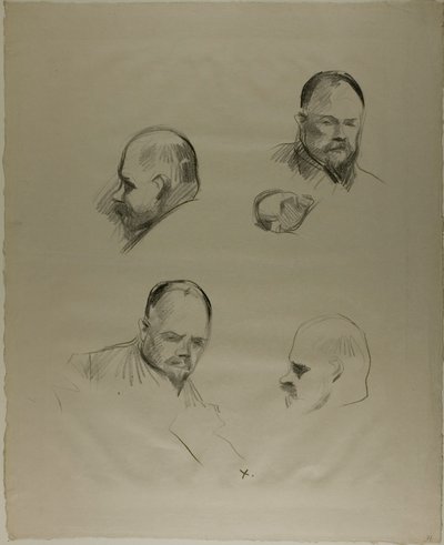 Ambroise Vollard, cuatro bocetos de Jean Louis Forain