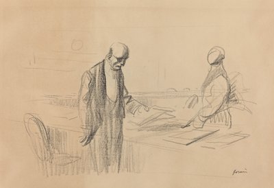 En la Conferencia, c. 1919 de Jean Louis Forain