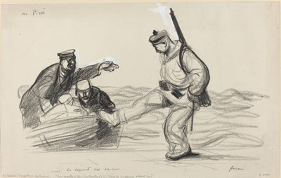 Au Piree. - La partida de los boches, c. 1914-1919 de Jean Louis Forain