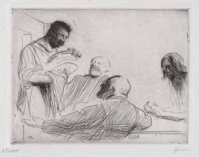 Antes de la cena en Emaús de Jean Louis Forain