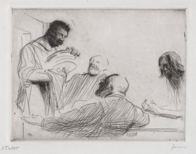 Antes de la comida en Emaús de Jean Louis Forain