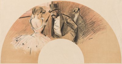 Abanico Bal Gavarni de Jean Louis Forain