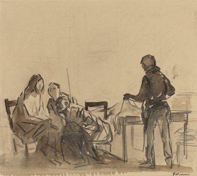 Antes del Banquete en Emaús de Jean Louis Forain