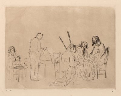 Antes de la cena en Emaús de Jean Louis Forain