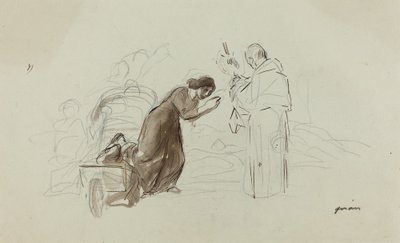 Bendición en Lourdes, c. 1912 de Jean Louis Forain