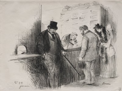 En la oficina del ujier de Jean Louis Forain