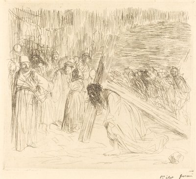 Cristo llevando la cruz (quinta placa) de Jean Louis Forain