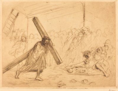 Cristo llevando la cruz (cuarta placa) de Jean Louis Forain
