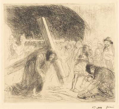 Cristo llevando la cruz (séptima placa) de Jean Louis Forain