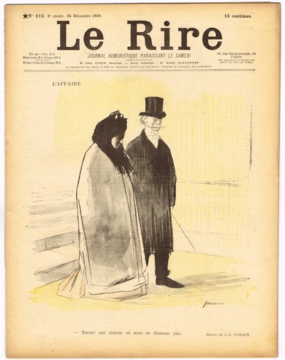 Portada de “Le Lire”, Satirique en Colours de Jean Louis Forain