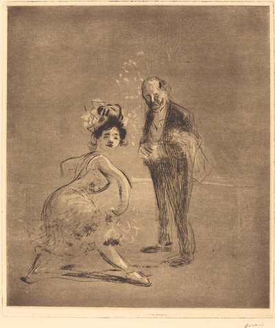 Bailarina y Jefe de Meseros de Jean Louis Forain