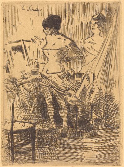 Bailarines en su Vestidor de Jean Louis Forain