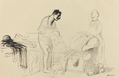 Dado de baja del servicio militar, c. 1914-1919 de Jean Louis Forain