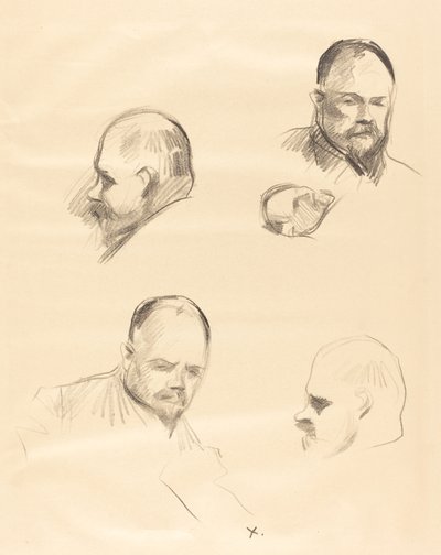 Cuatro bocetos de Ambroise Vollard de Jean Louis Forain