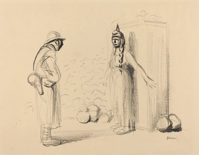 Escondiendo los louis, c. 1914-1919 de Jean Louis Forain